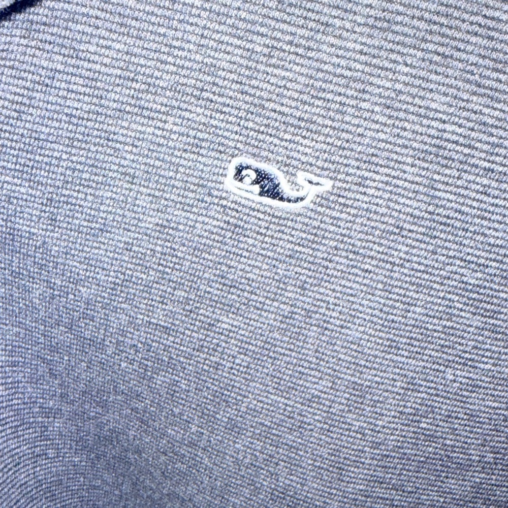 Vineyard Vines Men's Charcoal Gray Half-Zip Pullover - Picture 3 of 4